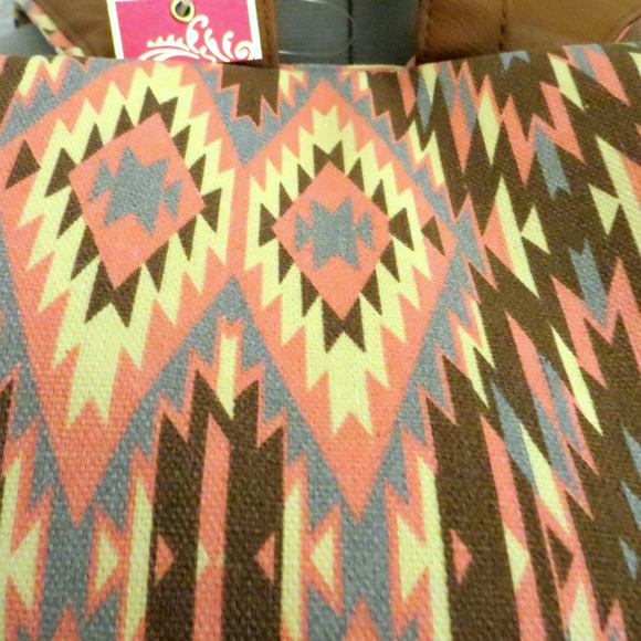 Candies Aztec Southwestern Y2K Style Faux Leather Vegan Backpack New - Picture 9 of 16